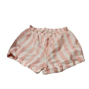 Billabong Women's Striped Pink White Shorts Sz S